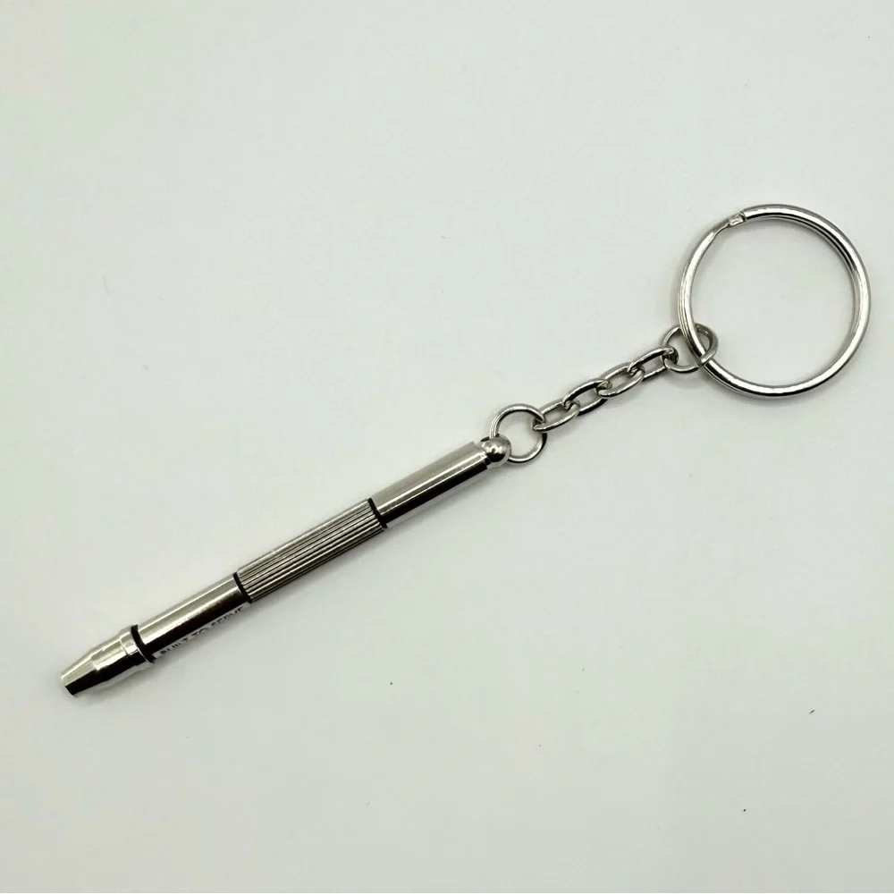 Silver Build To Serve Keychain Tool